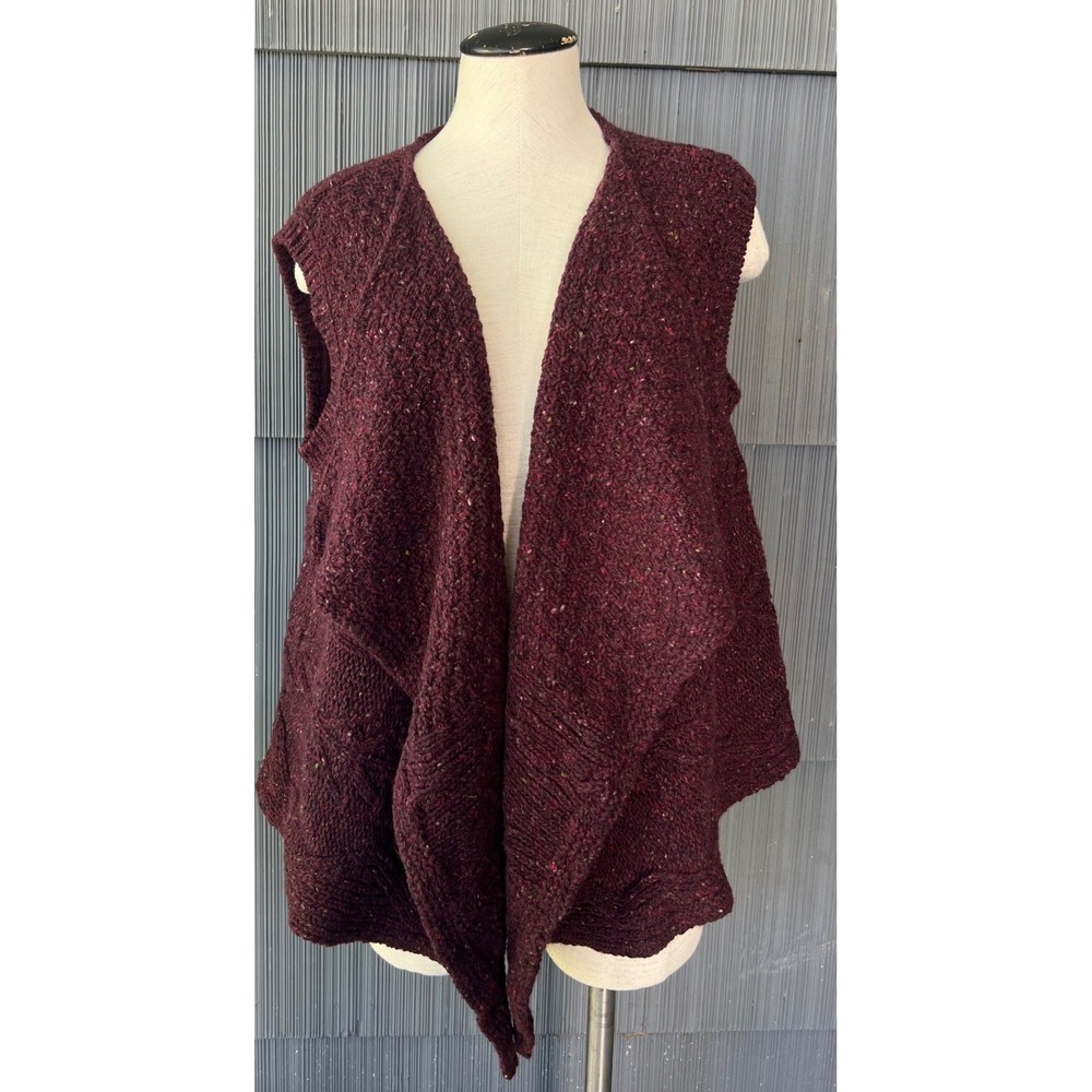 Blarney Woollen Mills Merino Wool Vest Donegal Ireland Womens Cottagecore